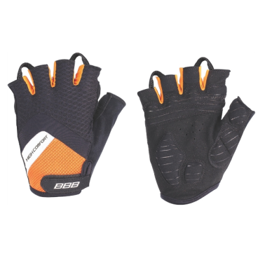 Фото Велоперчатки BBB BBW-41 gloves HighComfort, черно-оранжевые, 2905894164