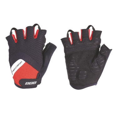 Велоперчатки BBB BBW-41 gloves HighComfort, черно-красные, 2905894134