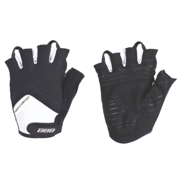 Велоперчатки BBB BBW-41 gloves HighComfort, черно-белые, 2905894174