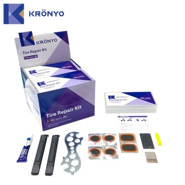 Аптечка KRONYO TBIC-02, 6 заплаток+шкурка+клей+монитор+ключ+карандаш, 6-170222