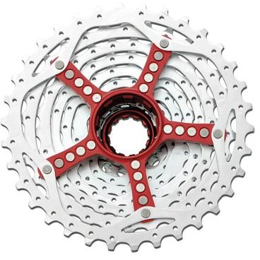 Кассета велосипедная SRAM PG-990, 11-32, 9 скоростей, красный, сталь/алюминий, 00.2415.039.080