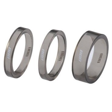 Проставочные кольца BBB TransSpace, 1-1/8", 2x 5mm, 1x 10mm, серый, BHP-37