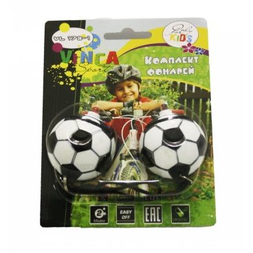 Фонарик декоративный Vinca Sport "футбольный мяч", 1 яркий диод, 2 режима работы, VL 178-1
