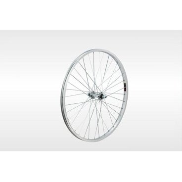 Колесо велосипедное, переднее, 26", цвет серебристый