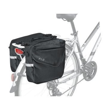 Велосумка на багажник KELLYS, ADVENTURE 20, объем: 20л, цвет черный.