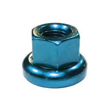 Фото Гайка MR.CONTROL M-FXS, для оси Fix Gear, закалённая сталь, M9X1.0, L:14,6 мм, синяя, M-FXS