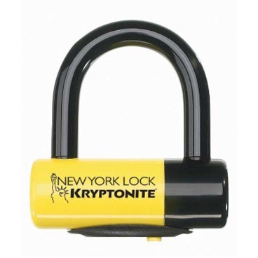 Велосипедный замок Kryptonite Disc Locks New York Disc Lock тросовый, U-lock, на ключ, оранжевый