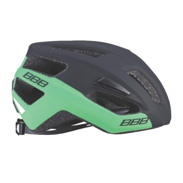 Велошлем BBB Kite, матово-черный/зеленый, BHE-29