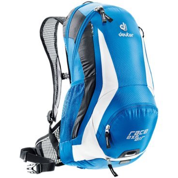 Велосипедный рюкзак Deuter Race EXP Air, с чехлом, 47х28х15, 12 л, голубой, 32133_3170