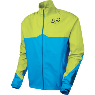 Велокуртка Fox Downpour LT Jacket, желто-голубая, 17309-026-M