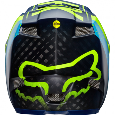 Велошлем Fox Rampage Pro Carbon Kroma Helmet Navy, 15321-007