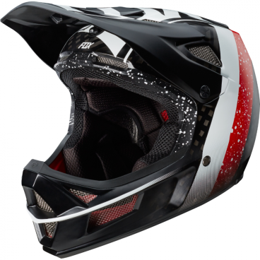 Велошлем Fox Rampage Pro Carbon Kroma Helmet, черно-белый, 15321-018