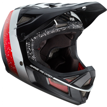 Фото Велошлем Fox Rampage Pro Carbon Kroma Helmet, черно-белый, 15321-018