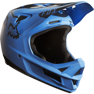 Велошлем Fox Rampage Pro Carbon Moth Helmet, сине-черный, 19075-023