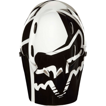 Фото Козырек к шлему Fox Rampage Race Visor, бело-черный, пластик, 20303-058-OS