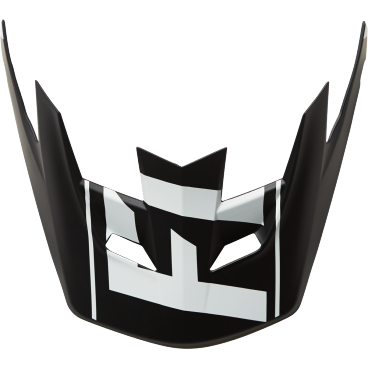 Фото Козырек к шлему Fox Rampage Pro Carbon Visor, бело-черный, пластик, 04119-058-OS