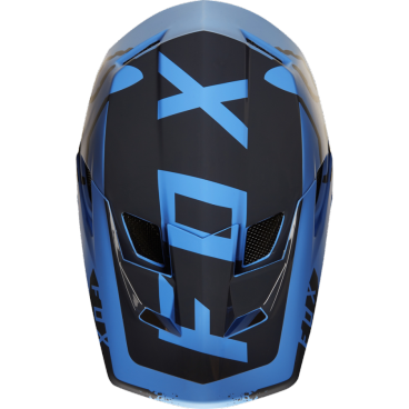 Фото Козырек к шлему Fox Rampage Pro Carbon Moth Visor, сине-черный, пластик, 20300-023-OS