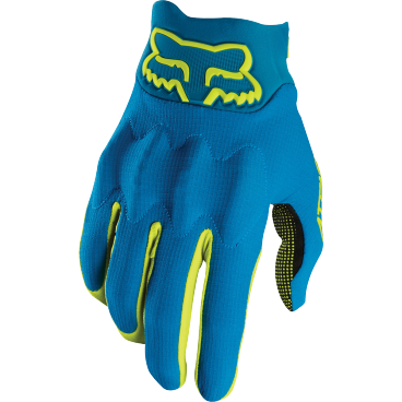 Фото Велоперчатки Fox Attack Glove Teal, синие, 2017, 18468-176-L