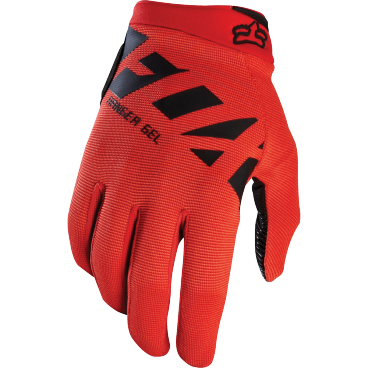 Велоперчатки Fox Ranger Gel Glove, красные, 2017