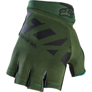 Велоперчатки Fox Ranger Gel Short Glove Fatigue, зеленые, 2017
