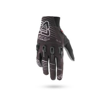 Велоперчатки Leatt DBX 3.0 X-Flow Glove, черно-бело-серые, 6016000163