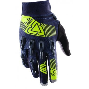 Велоперчатки Leatt DBX 4.0 Windblock Glove, черно-желтые, 6017310263