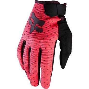 Велоперчатки женские Fox Ripley Womens Glove, неоновый красные, 2016, 12684-531-M