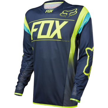 Велоджерси Fox Flexair DH LS, сине-желтый, 15221-007-L