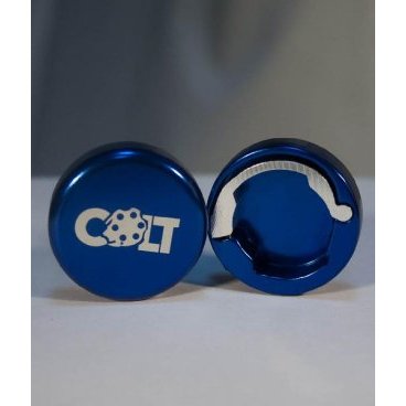 Заглушки руля Colt Lock, пара, темно-синий, HY-ALC-105-4