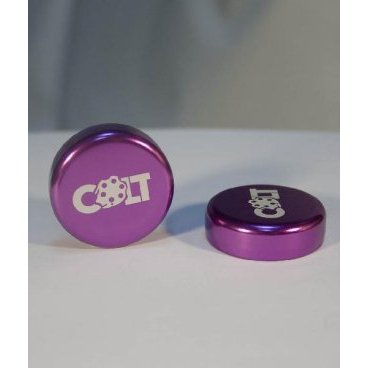 Фото Заглушки руля Colt Lock, пара, фиолетовый, HY-ALC-10510