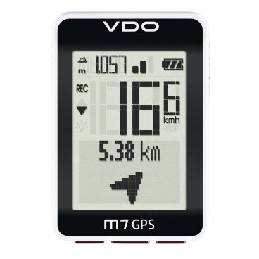 Фото Велокомпьютер VDO M7 GPS, 22 функции, беспроводной, черный, 4-3047