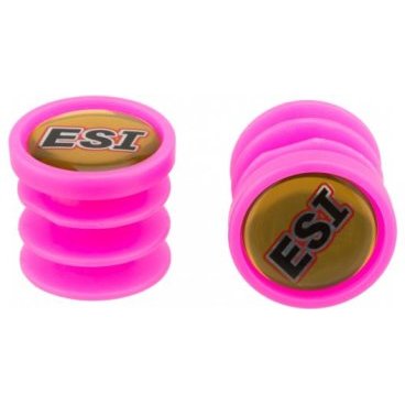 Заглушки руля ESI Logo, пластик, розовый, BP1PK