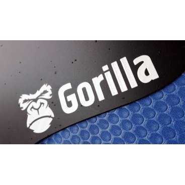 Крыло-мини переднее Gorilla, короткое, пластик, 1 мм, 3D белая графика