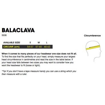 Балаклава велосипедная GripGrab Balaclava, нейлон, черный, 5006SBlack