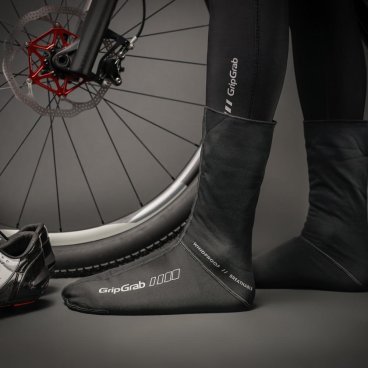 Велоноски GripGrab WindProof Sock, ветро- водозащита, анатомический крой, черный, 3006SBlack