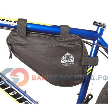 Велосумка под раму Vinca Sport, карман для телефона внутри сумки, 240*180*50мм, черный, FB 05-3