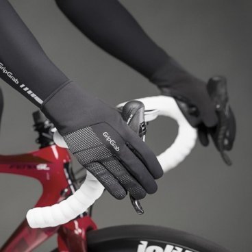 Велоперчатки GripGrab Ride Windproof, черные, 105401016