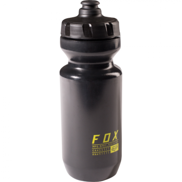 Фляга для воды Fox Purist Abyssmal 22 Water Bottle Black/Yellow, 19835-019-OS