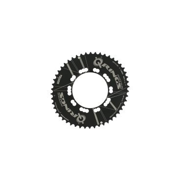 Фото Звезда Rotor Chainring Q BCD110X5 Outer Black Aero 53At (C01-002-08020A-0)
