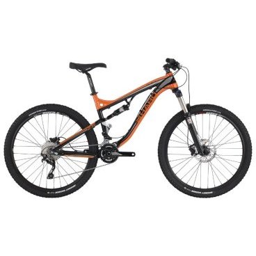 Фото Двухподвесный велосипед Haro Shift R5, 27.5", 2016, размер 16", оранжево-черный