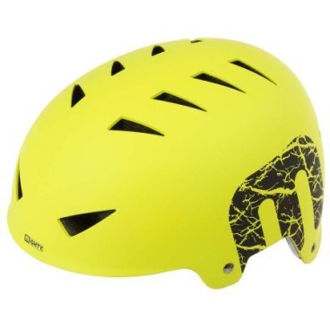Фото Шлем MIGHTY X-STYLE, ВМХ/FREESTYLE ABS-суперпрочный,  54-58 см, неоново-желтый, 5-731228