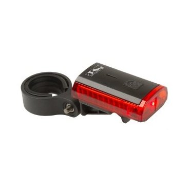 Велосипедный фонарь M-WAVE Atlas K11 задний, с USB-зарядкой, красный, 5-220558