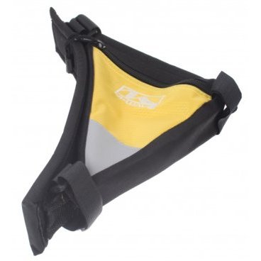 Велосипедная сумка  M-WAVE  под раму, треугольная, плечевой упор, черно-желтый, 5-122546