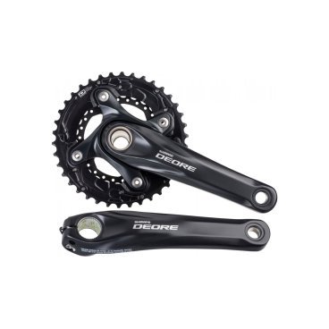 Система шатунов велосипедная Shimano Deore, M615, 175мм 38/24T с кареткой EFCM615E84XL