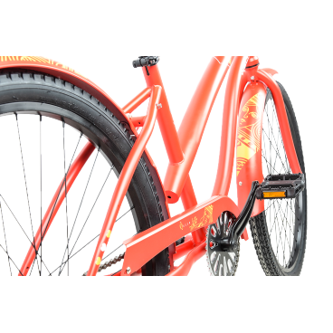 Городской велосипед Welt Queen Steel One 2017, матово - красный