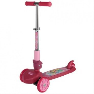 Самокат Toymart, 3-ех колёсный, Princess, розовый, кикборд, до 20 кг, ST-PL004-PRIN/178575
