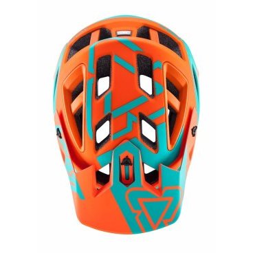 Велошлем Leatt DBX 3.0 Enduro Helmet, оранжево-синий 2018, 1017110342
