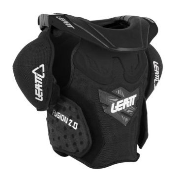 Защита панцирь+ шея подростковый Leatt Fusion Vest Junior 2.0, черный 2017