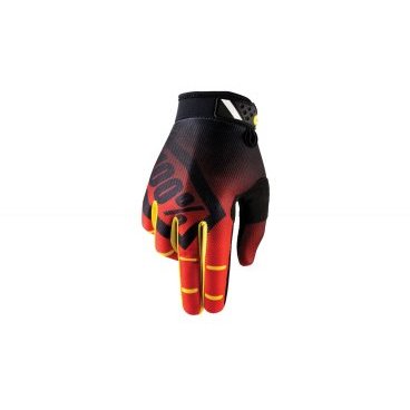 Велоперчатки 100% Ridefit Corpo Glove, красный, 2017, 10001-003-11