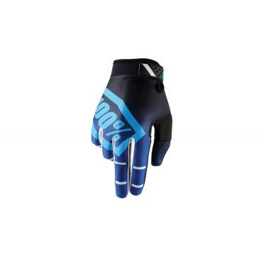 Велоперчатки 100% Ridefit Corpo Glove, синий, 2017, 10001-002-12